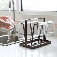 Support de séchage de café organisateur de cuisine 6 tasse porte-tasse tasse bouteille en verre maison