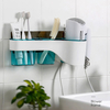 Support de sèche-cheveux boîte de rangement étagère mains libres pour organisateur de salle de bain support de rangement