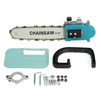 Support de scie à chaîne de 11, 5 po + chaîne pour meuleuse dangle 100 / 125mm
