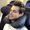 Support de sieste de bureau de coussin de voiture de voyage de coussin de cou de forme de U gonflable en U