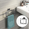 Support de support danneau de serviette de salle de bains moderne daccessoires de mur de chrome