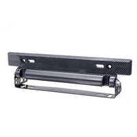 Support de support de cadre de plaque dimmatriculation en fibre de carbone réglable pour voiture universelle multic