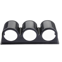 Support de support de compteur à 3 trous pour tableau de bord en fibre de carbone 52 mm