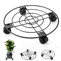 Support de support de plante en fer rond
