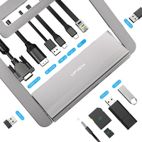 Support de support de refroidissement multifonctionnel pour Macbook 12-IN-1 Type-C Convertisseur de station daccuei