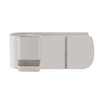 Support de support pour sèche-cheveux adhésif Support de rangement mural sans forage Support de rangement en plastique m