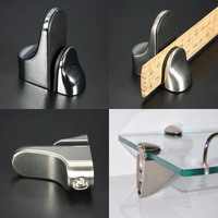Support de support réglable en métal pour étagères en verre ou en bois