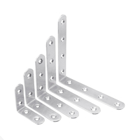 Support de tablette de support à angle droit en forme de code commun daccolades de coin dacier inoxydable pour