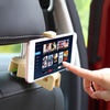 Support de téléphone de siège arrière de voiture ABS support de stockage crochet sac de support en tissu organisateur un