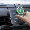 Support de téléphone de voiture Baseus 15W QI chargeur sans fil serrage automatique évent support de téléphone pour iPho