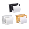 Support de téléphone multifonctionnel sans poinçon pour papier toilette avec étagère de rangement pour téléphone portabl