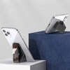 Support de téléphone portable magnétique pliable universel ROCK support de bureau en cuir PU pour Samsung Galaxy S21 POC