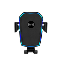 Support de téléphone sans fil K81 LED Clip de sortie dair à induction par gravité 10 W