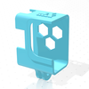 Support dimpression 3D Axisflying Gopro Hero8 pour drone de course FPV AirForce Pro