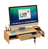 Support dordinateur portable de moniteur dordinateur de bureau en bois support de base détagère surélevée