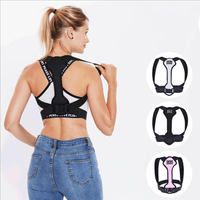 Support dépaule réglable Dos Correcteur de posture Épaule Équipement de protection pour le sport lombaire