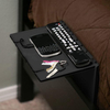 Support détagère dattache pliable de chevet de lit de sofa de support noir pour le stockage