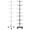 Support détagère de plancher de stockage à 7 niveaux Chaussettes Accessoires de téléphone Support rotatif daff