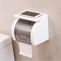 Support détagère de rouleau de papier toilette Distributeur de boîte à mouchoirs de salle de bain Installation faci