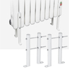 Support universel de jambe de pied en acier blanc de supports de radiateur de colonne 15CM du sol