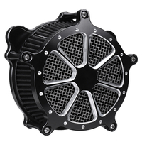 Système de filtre dadmission de filtre à air noir pour Harley Softail Touring Dyna