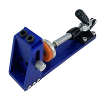 Système de gabarit de trou de poche pour outil de travail du bois avec Guide de perçage de trou de forage de diamètre de