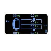 Système de pression des pneus 14.5Bar TPMS Écran solaire LCD + 6 capteurs externes alerte sonore