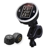 Système de surveillance de la pression des pneus de pneu TPMS de moto VTT 2 capteurs sans fil avec écran LCD