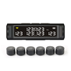 Système de surveillance de la pression des pneus sans fil TPMS externe solaire avec 6 capteurs pour camion de voiture RV
