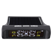 Système de surveillance de la pression des pneus TPMS Capteurs Affichage en temps réel Alimentation solaire par USB