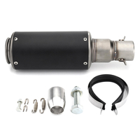 Système de tuyau de silencieux déchappement de moto de fibre de carbone dacier inoxydable de 38mm-51mm