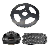 Système dentraînement T8F boîte de vitesses à chaîne pignon arrière 6 T pour 47cc 49cc Dirt Bike Mini Pocket Bike S