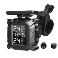 Système solaire TPMS de moniteur de pression de pneu avec des capteurs externes pour la moto