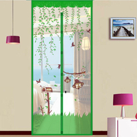 Été Anti Moustiquaire Porte Rideau Maille Porte Insecte Fly Bug Net Magnétique Filet Maille Écran