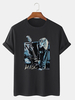 T-shirts de loisirs en coton à manches courtes pour hommes