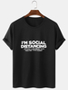 T-shirts en coton à manches courtes et col rond pour homme