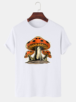 T-shirts en coton à manches courtes pour homme