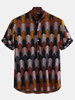 T-shirts Impression T-shirts Imprimés Prismatiques Pour Homme Henley Colorful