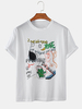 T-shirts ras du cou à manches courtes pour hommes