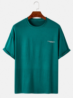 T-shirts respirants à manches courtes et col rond en coton