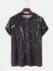 T-shirts simples à manches courtes en coton pour hommes