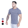 T-shirts slim pour hommes Respirant Quick Dry Soft Manches courtes Sports de plein air jogging Randonnée