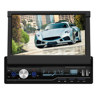 T100 Lecteur télescopique 7 pouces pour voiture MP5,  lecteur de cartes de voiture MP4