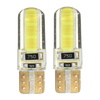 T10 W5W COB LED feux de marqueur de coin de voiture feux de licence Canbus sans erreur Soft gel 2W blanc 2pcs