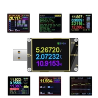 T18-X6 Testeur USB Tension Courant Voltmètre Compteur HD Couleur QC4 + PD3.0 QC2.0 / QC3.0 PPS Test de capacité de proto
