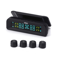 T260 système de surveillance de la pression des pneus solaires testeur en temps réel LCD écran 4 capteurs externes mise