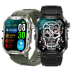 T26LDE 1.96inch HD Screen LED Flashlight bluetooth Call Heart Rate Blood Pressure SpO2 Monitor Sleep Monitoring SOS Emer