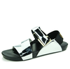 T30 Hommes Antidérapant Évider Sandales Respirant Slip-on Plage Pantoufles Paillettes Rome Toe Pantoufles