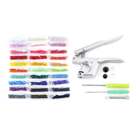 T5 30 couleurs Attache Snap Set Bouton pression Colorful Boutons de vêtements en résine plastique