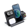 T50 15W Wireless Charger Fast Wireless Charging Station with Timing Clock for Smart Phones for iPhone 15 14 13 for Huawe